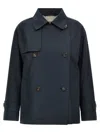 Max Mara The Cube Zeno Coats And Trench Coats Blue In Blue