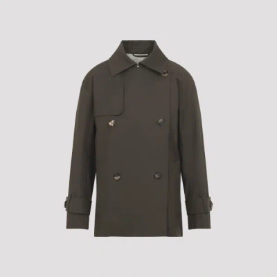Max Mara The Cube Brown Zeno Cotton Trench