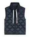 Max Mara The Cube Zip-up Down Drawstring Gilet In Black