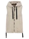 Max Mara The Cube Women The Cube Sleeveless Jacket With Cameluxe Padding In Grey