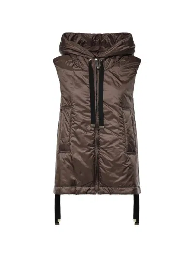 Max Mara Thecube Greengo Vest In Brown
