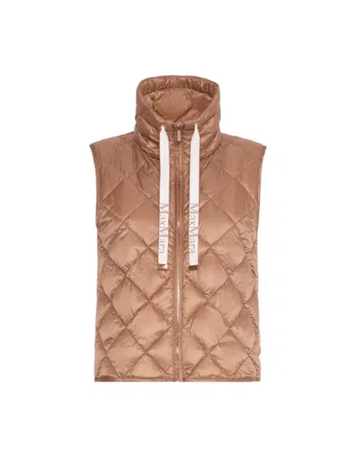 Max Mara Thecube Tregic Vest In Brown