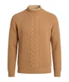Max Mara Thick-knit Turtleneck In Multi