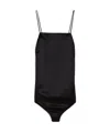 Max Mara Thin Shoulder Strap Jumpsuit In Black