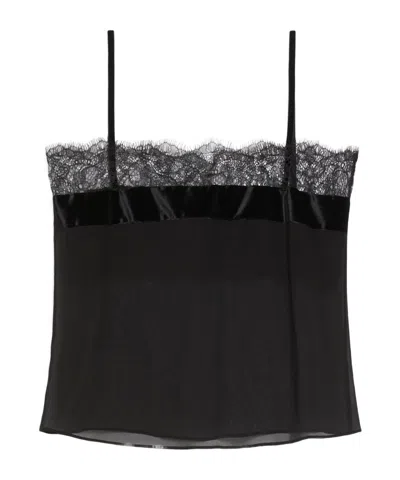 Max Mara Thin Shoulder Strap Sling In Black
