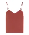 Max Mara Thin-strapped Camisole In Brown