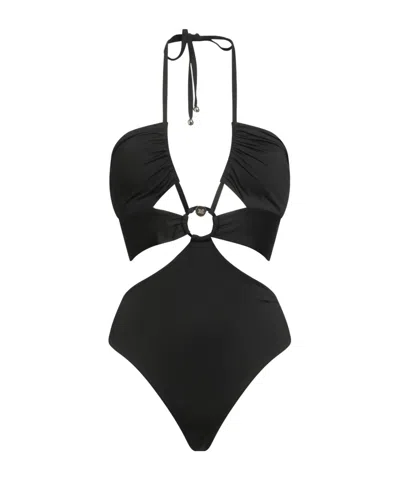 Max Mara Threepiece Swimsuit In Black