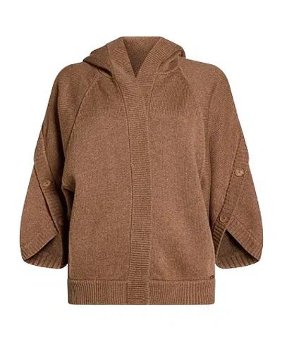 Max Mara Three-quarter Sleeve Knit Sweater In Brown