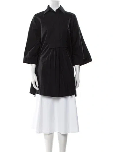 Pre-owned Max Mara Three-quarter Sleeve Tunic In Black