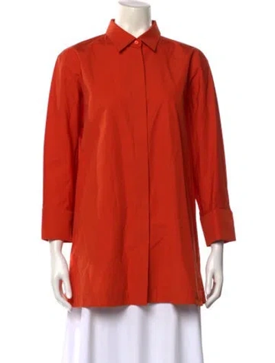 Pre-owned Max Mara Three-quarter Sleeve Tunic In Orange