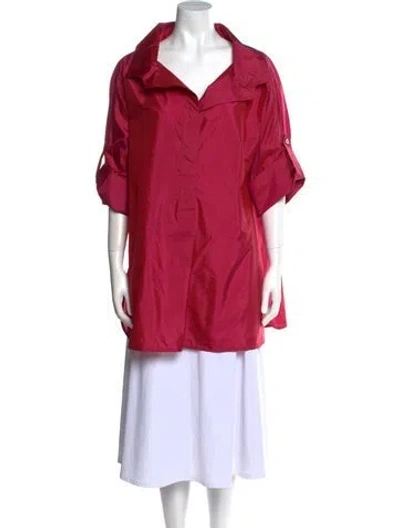 Pre-owned Max Mara Three-quarter Sleeve Tunic In Pink