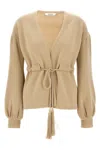 Max Mara Tiberio Sweaters And Cardigans Beige In Brown