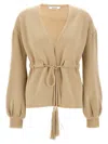 Max Mara Tiberio Sweaters And Cardigans Beige In Brown
