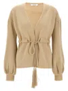 Max Mara Tiberio Sweaters And Cardigans Beige In Brown