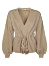 Max Mara Tiberio Giacca Maglia In White