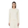 Max Mara Ticino - Viscose And Wool Yarn Sweater In White