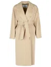Max Mara Cles Single-breasted Wool Coat In Neutrals