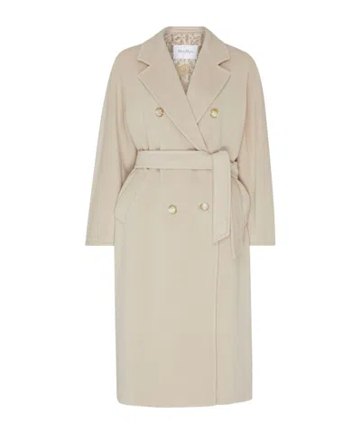 Max Mara Ticino Belted Coat In Beige