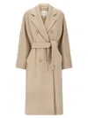 Max Mara Women's Beige Double-breasted Coat In Neutral