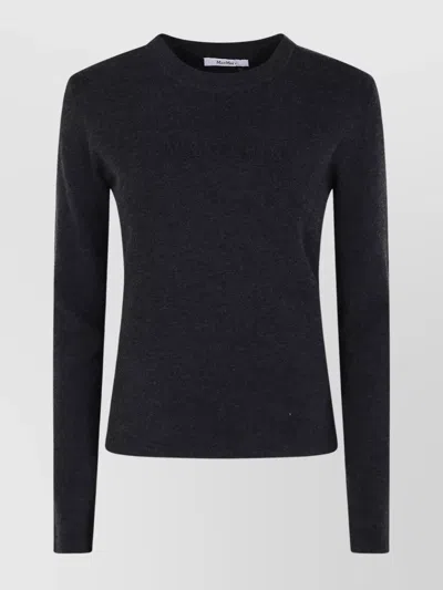 MAX MARA "TICINO" LOGO CREW NECK SWEATER