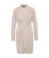 Max Mara Tie A Cardigan With Details In Nude