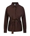 Max Mara Maxmara Women Affari - Linen And Silk Shirt With Belt In Black