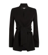 Max Mara Womens Black Fronda Flared-hem Slim-fit Stretch-woven Jacket In Black