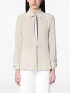 Max Mara Tie-neck Long-sleeve Shirt