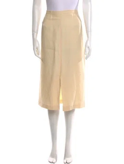Pre-owned Max Mara Tie-dye Print Midi Length Skirt In Red