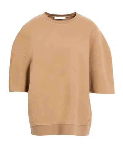 Max Mara Tiedye Shortsleeve Knit Sweater In Brown