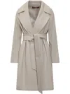 Max Mara Belted Long In 中性色