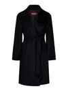 Max Mara Maxmara Studio Tigre Coat In Black