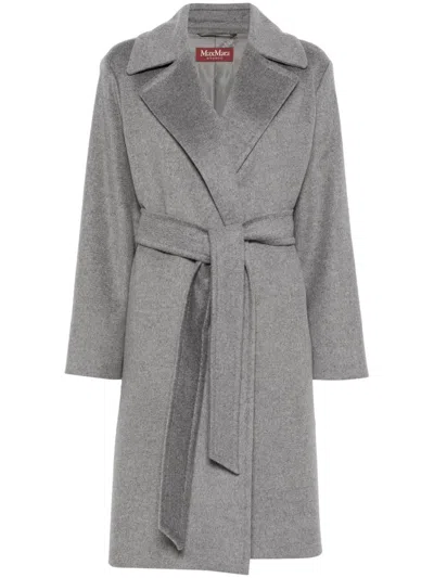 Max Mara Pazzo Coat In Gray