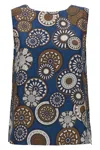 Max Mara Reversible Geometric Pattern Top