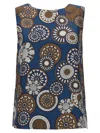 Max Mara Reversible Geometric Pattern Top