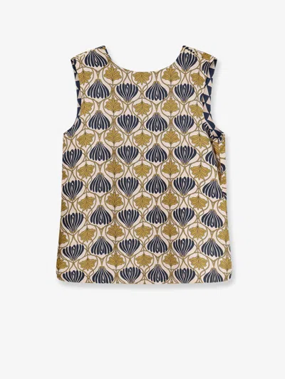 Max Mara Time Silk Reversible Top In White