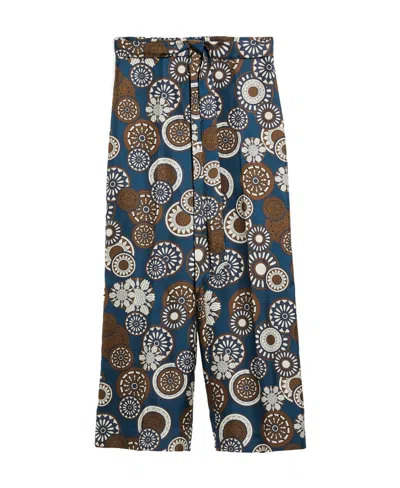 Max Mara Timeb Printed Casual Pants In Multicolor