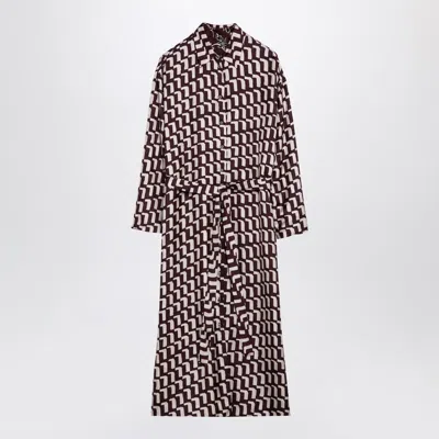 Max Mara Timeless Bordeaux Reversible Chemise Dress In Purple