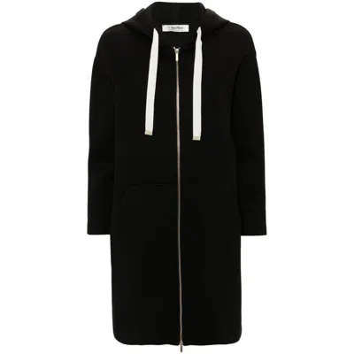 Max Mara Timeless Outerwears In Black