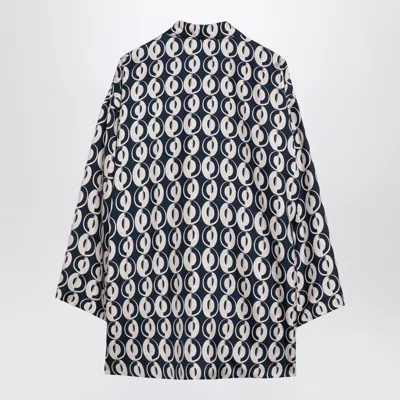 MAX MARA TIMELESS MAX MARA TIMELESS REVERSIBLE PATTERNED SILK BLOUSE