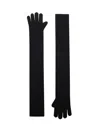 Max Mara Timor Gloves Black In Black