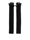 Max Mara Timor Gloves Black In Black