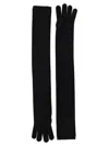 Max Mara Timor Gloves Black In Black