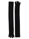 Max Mara Timor Gloves Black In Black