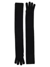 Max Mara Timor Gloves Black In Black