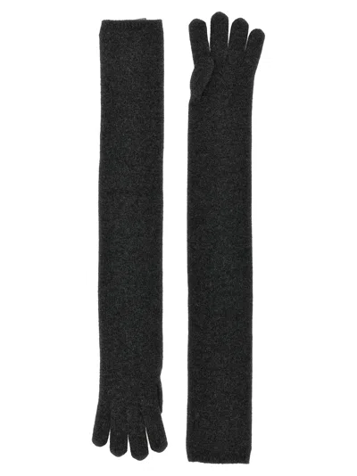 Max Mara Timor Gloves In Charcoal