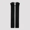 Max Mara Timor Gloves Black In Black