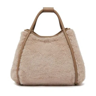 Max Mara Tmarins Top Handle Bag In Beige