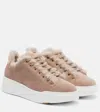Max Mara Tmaxi Suede Platform Sneakers In Multi