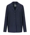 Max Mara Todi Navy Blue Single-breasted Blazer In Blue